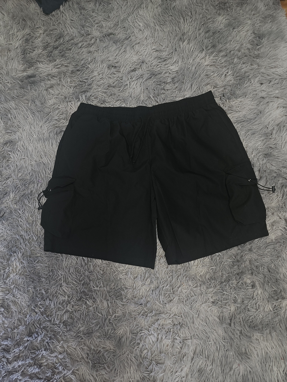 NFINITY Black Men's Swim Trunks with Cargo Pockets